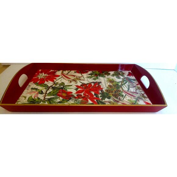 Vintage Michel Design Works Decorative Christmas Holiday Tray - Picture 9 of 9